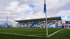 LEGANES, SPAIN - MARCH 18: A general view inside the stadiu, prior to the LaLiga SmartBank match between CD Leganes and Real Oviedo at Estadio Municipal de Butarque on March 18, 2023 in Leganes, Spain. (Photo by Angel Martinez/Getty Images)