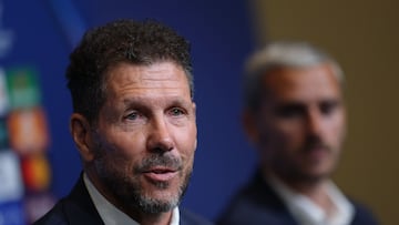 Simeone, en conferencia de prensa previa al Barcelona-Atlético de Champions.