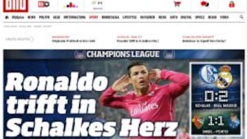 La Prensa: "Cristiano golpea en el corazón del Schalke 04"