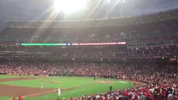 Encienden alarma durante partido en el Great American Ball Park