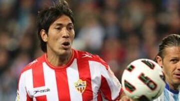 <b>CICLÓN. </b>Ulloa, en un partido contra el Málaga