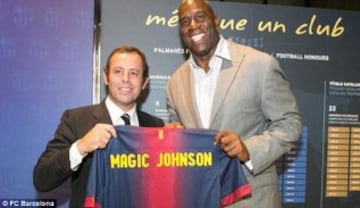 Magic Johnson se rinde con el Barça: "Messi es mi favorito".