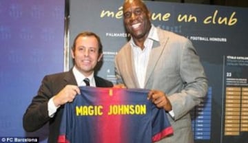 Magic Johnson se rinde con el Barça: "Messi es mi favorito". 