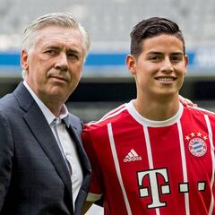 Primera amenaza de Ancelotti a James en el Bayern