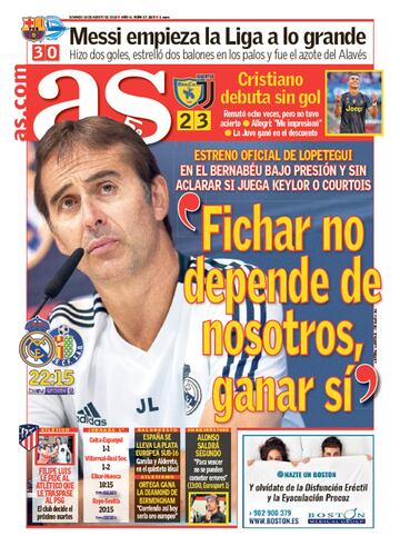 Las portadas de AS de agosto