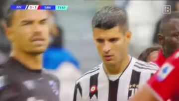 ¿Es otro Morata? Atentos con el gesto al portero rival