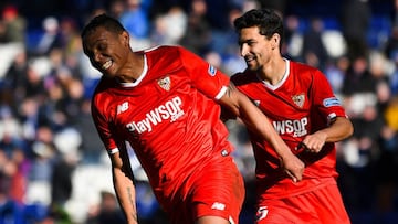 Luis Fernando Muriel celebra su gol ante el Espanyol en LaLiga