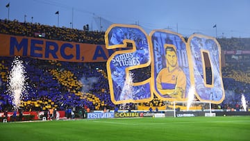 General View 200 goal of Andre-Pierre Gignac during the 2nd round match between Tigres UANL and Guadalajara as part of the Torneo Clausura 2024 Liga MX at Universitario Stadium on January 21, 2024 in Monterrey, Nuevo Leon, Mexico.