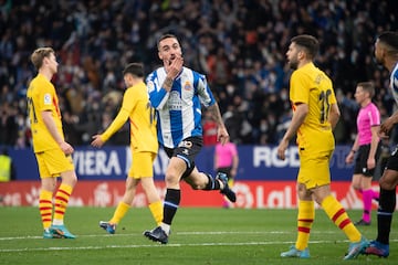 Darder, tras su gol ante el Barcelona en el último derbi.