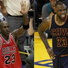Los números de Jordan, LeBron y Kobe en las Finales NBA