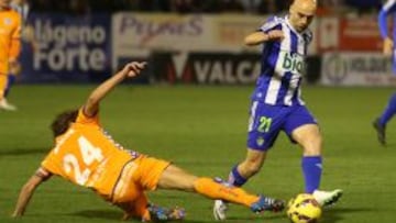 Infante, en una acción del partido.