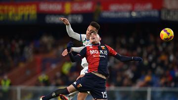 Johan Vásquez con discreta actuación en el Genoa vs Inter