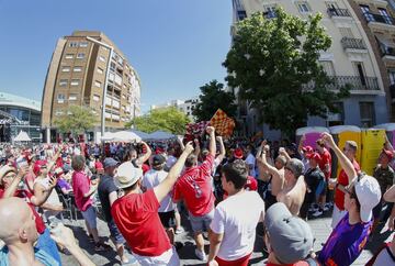 Ambiente de Champions en las calles de Madrid