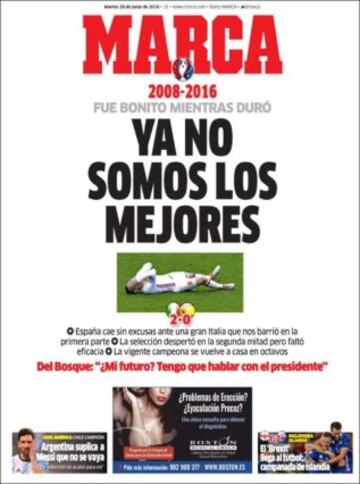 Portadas de la prensa mundial