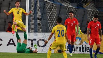 Todos los goles de la amarga derrota de Chile ante Rumania