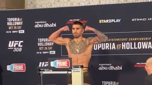 ¡Hay pelea! Topuria y Holloway dan el peso