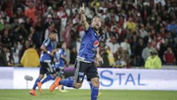 Federico Insúa anotó dos goles en los clásicos frente a Santa Fe