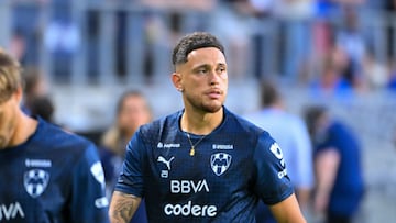 Lucas Ocampos of Monterrey during the match between Monterrey and New York Red Bulls as part of Phase One of the Leagues Cup 2025 at TQL Stadium on August 03, 2024 in Cincinnati, Ohio, United States.