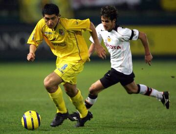 Juan Román Riquelme joined Villarreal on loan from Barcelona in 2003 - a move which reignited his career. He remained at the club until 2007.