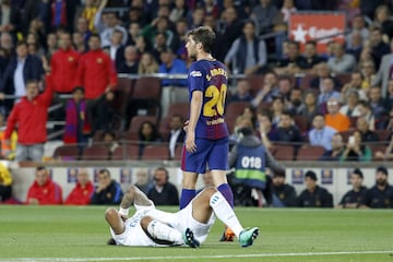 Sergi Roberto fue expulsado por una agresión a Marcelo.