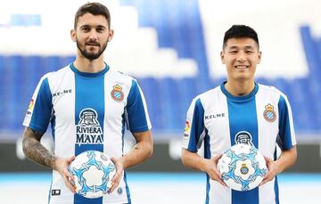 Ferreyra y Wu Lei, presentados al unísono hace dos años.