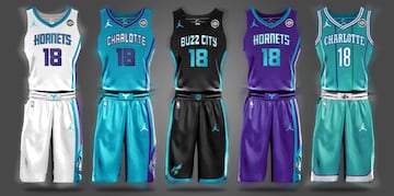 Uniforme de Charlotte Hornets.