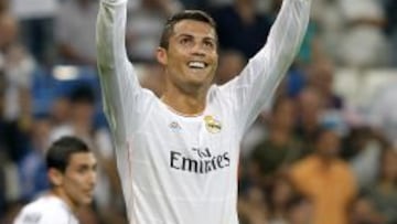 Cristiano Ronaldo celebra un gol esta temporada.
