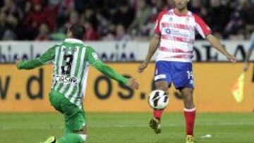 Miker Rico en el partido ante el Betis.