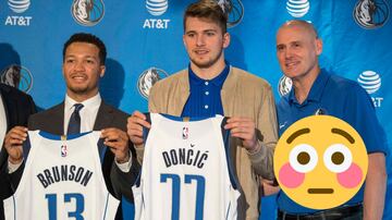 Sonrojado. 
Los Mavs se las han ingeniado para conseguir al que puede ser mejor rookie de la temporada (Luka Doncic), lograron un robo en la segunda ronda con Jalen Brunson y firmaron a DeAndre Jordan. Dallas se puede convertir en un proyecto realmente interesante.