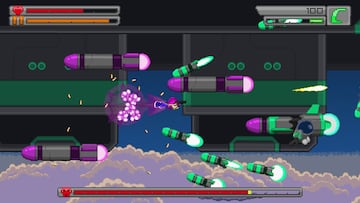Bleed 2, Nintendo Switch, PS4, Xbox, Steam, acci¨®n, indie, misiles, chica, pistolas, rosa