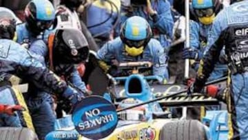 <b>TRABAJO EN EQUIPO. </b>La colaboración de todo su equipo en un trazado tan especial como el de Monza será clave para que Alonso intente conseguir una nueva victoria.