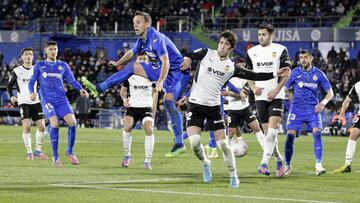 Maksimovic durante el &uacute;ltimo partido del Getafe en el Coliseum frente al Valencia.