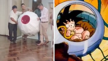 Bebé llega a su cumpleaños en cápsula de Super Saiyajin