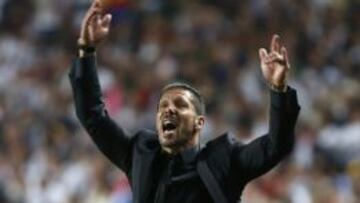 El técnico del Atlético de Madrid, Diego Pablo Simeone.