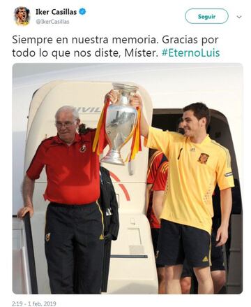 El mundo del fútbol recuerda a Luis Aragonés