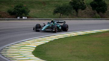 Fernando Alonso (Aston Martin AMR23). Interlagos, Brasil. F1 2023.