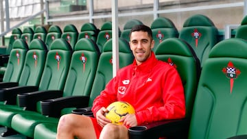 Sabin Merino posando para As tras marcar el primer hat-trick de su carrera.