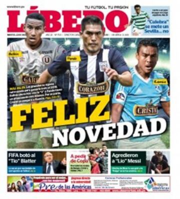 Portadas de la prensa mundial