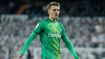 Odegaard, en el partido ante el Real Madrid.