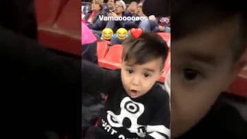 El tierno cántico del hijo de Nico Castillo para apoyar a Pumas