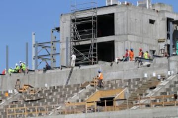 Así avanzan en la construcción del recinto de Concepción.