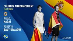 Nadal y Bautista son los espa&ntilde;oles confirmados para la nueva ATP Cup.