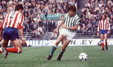 Exquisito mediapunta y uno de los cinco mejores futbolistas de la historia bética sin discusión, llegó a Heliópolis del Valladolid en 1974 y se retiró allí en 1985. Hasta hace poco era el verdiblanco con más encuentros en Primera, 306. Fue 8 veces internacional con España y muchos le recuerdan por su fallo ante Brasil: en Heliópolis, por ser posiblemente el jugador con más clase que ha vestido los colores heliopolitanos.