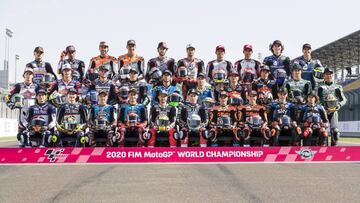 Group picture of Moto2 riders during Moto2 Grand Prix of Qatar 2020 at the Losail International Circuit from March 6 to 8, 2020 at, 2019 in Qatar - Photo Studio Milagro / DPPI
05/03/2020 ONLY FOR USE IN SPAIN