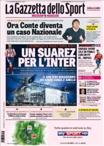 Portadas de la prensa deportiva