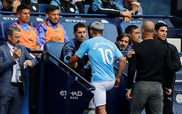 Así fue la bronca entre Agüero y Guardiola