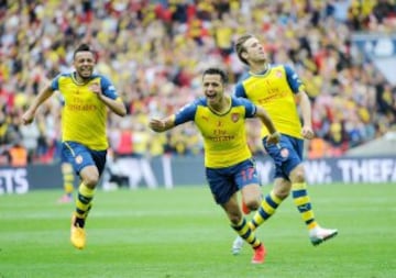 Alexis Sánchez sumó su segundo título en Arsenal.