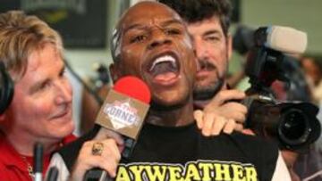 <b>LENGUARAZ. </b>Mayweather es una máquina de boxear y de hablar.