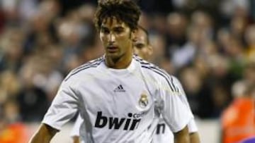 Marcos Tébar en el partido de ayer del Real Madrid ante el Shamrock Rovers.