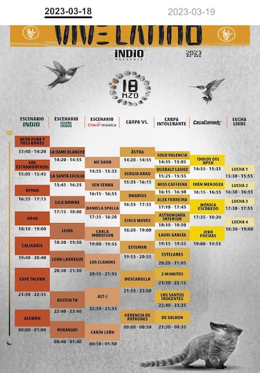 Vive Latino 2023: programación, cartelera, horarios y fechas